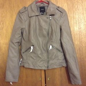 FAUX LEATHER JACKET
